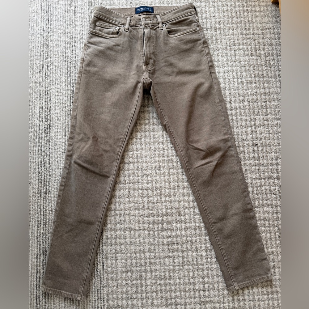 Abercrombie & Fitch Men's Tan 90s slim Jeans Size 31